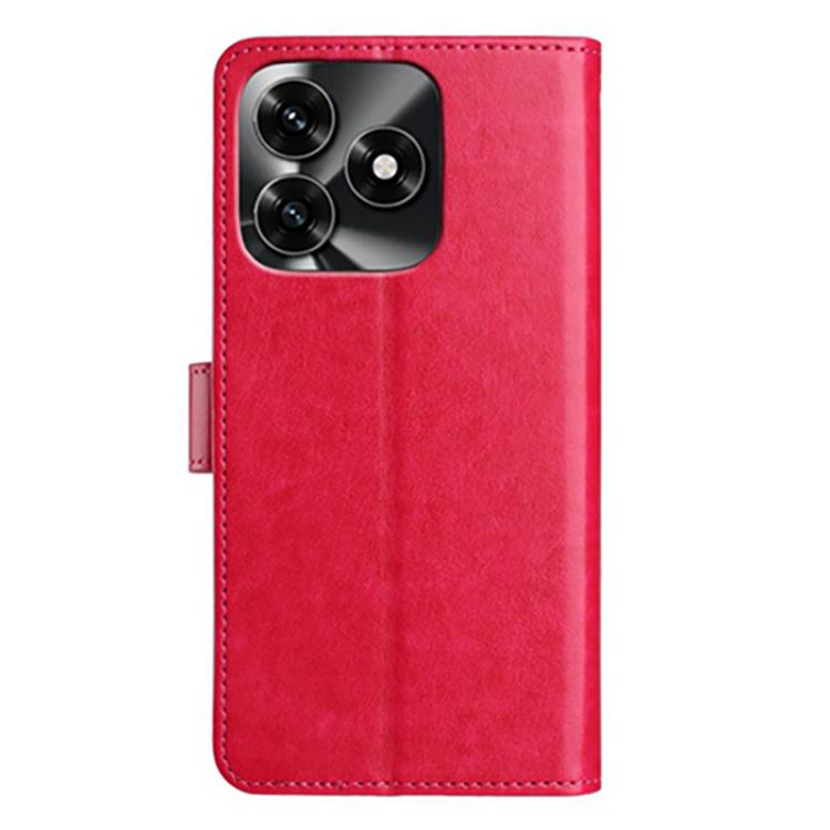 For Honor X5c Plus 4G Global Lambskin 8-card Slot Leather Phone Case