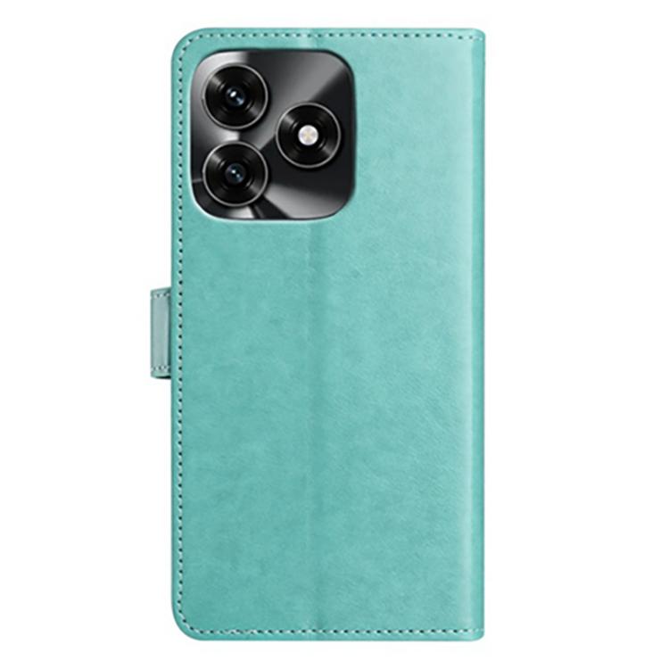 For Honor X5c Plus 4G Global Lambskin 8-card Slot Leather Phone Case
