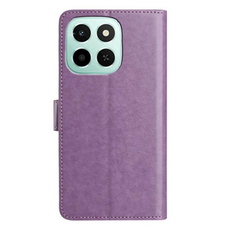 For Honor X6c 4G / X5b 4G Global Lambskin 8-card Slot Leather Phone Case