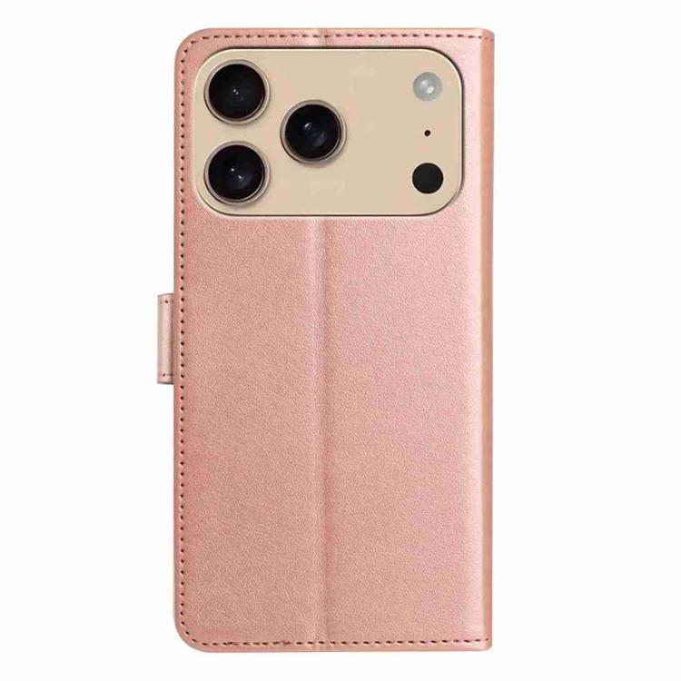 For iPhone 17 Pro Max Lambskin 8-card Slot Leather Phone Case