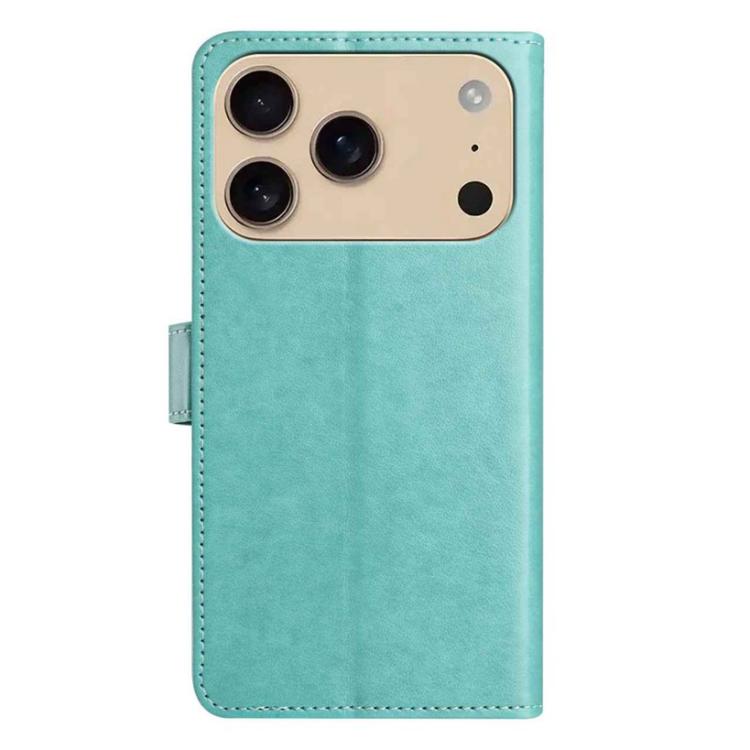 For iPhone 17 Pro Max Lambskin 8-card Slot Leather Phone Case