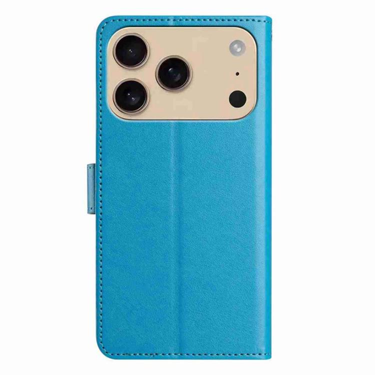 For iPhone 17 Pro Max Lambskin 8-card Slot Leather Phone Case