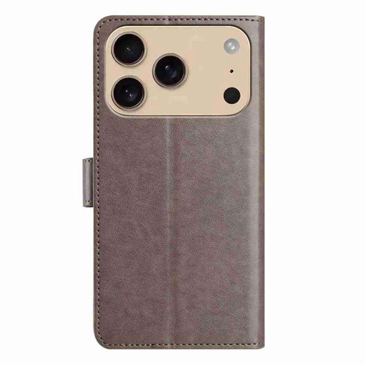 For iPhone 17 Pro Max Lambskin 8-card Slot Leather Phone Case