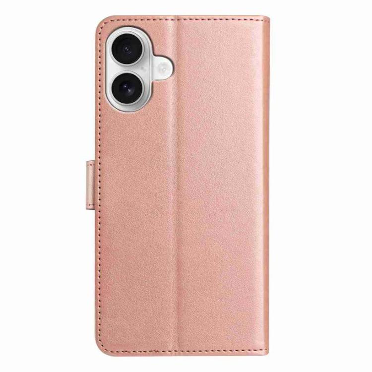 For iPhone 17 Lambskin 8-card Slot Leather Phone Case