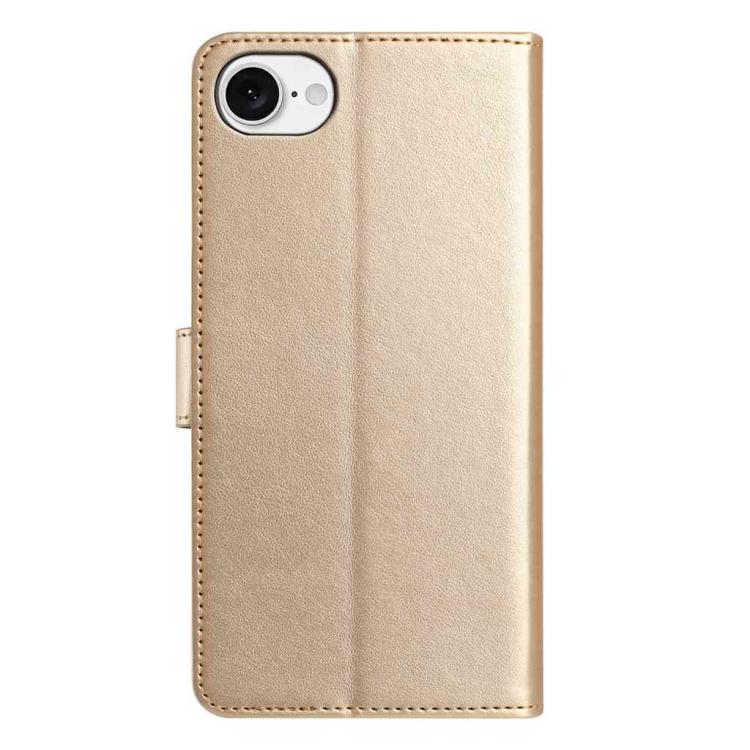 For iPhone 17e / 16e Lambskin 8-card Slot Leather Phone Case