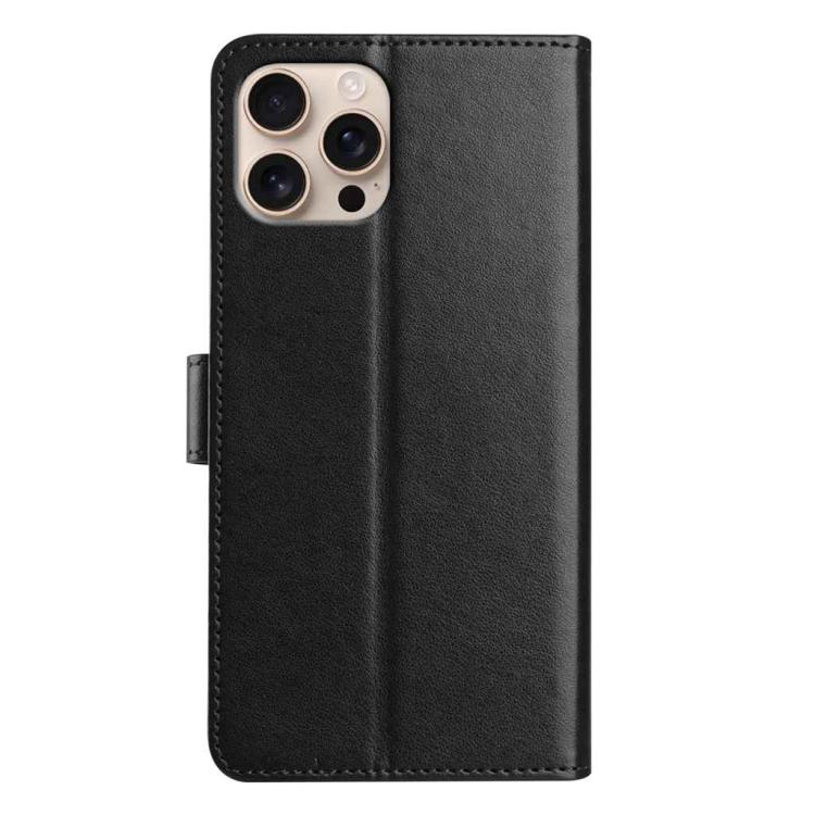 For iPhone 16 Pro Max Lambskin 8-card Slot Leather Phone Case