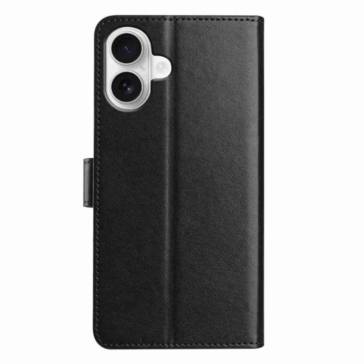For iPhone 16 Plus Lambskin 8-card Slot Leather Phone Case