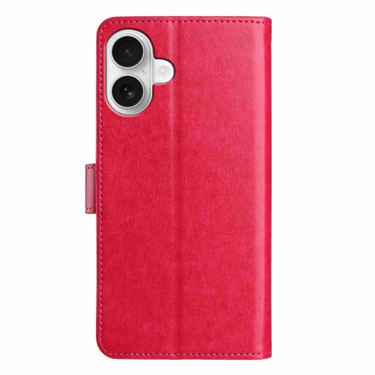 For iPhone 16 Lambskin 8-card Slot Leather Phone Case