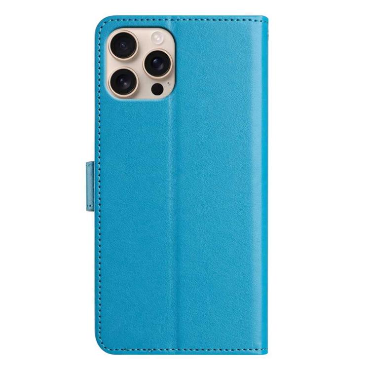 For iPhone 15 Pro Lambskin 8-card Slot Leather Phone Case