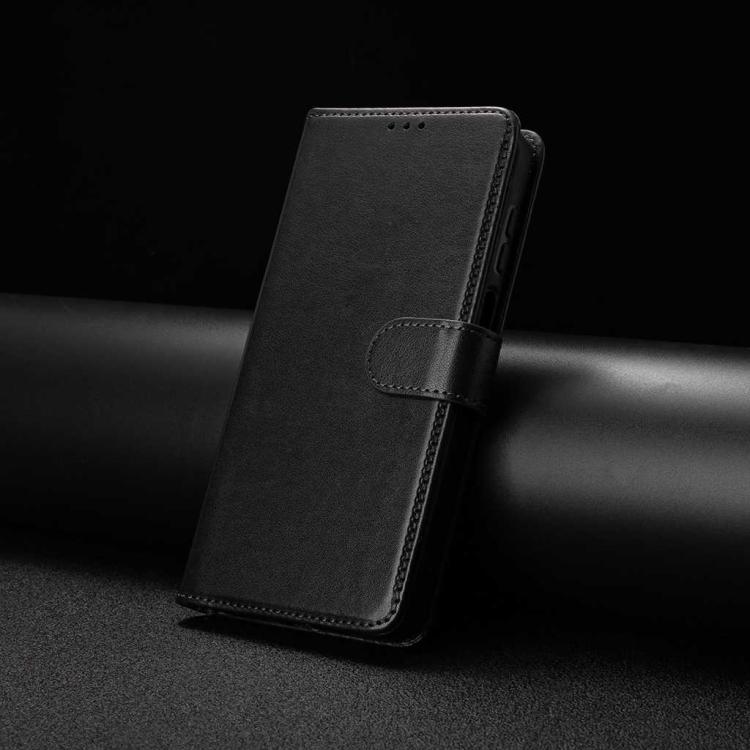 For iPhone 15 Plus Lambskin 8-card Slot Leather Phone Case