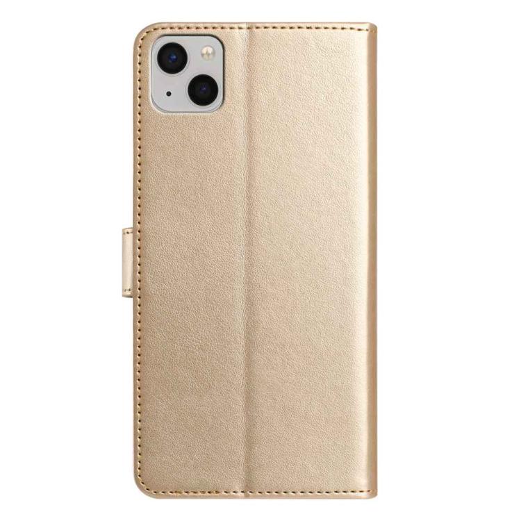 For iPhone 15 Plus Lambskin 8-card Slot Leather Phone Case