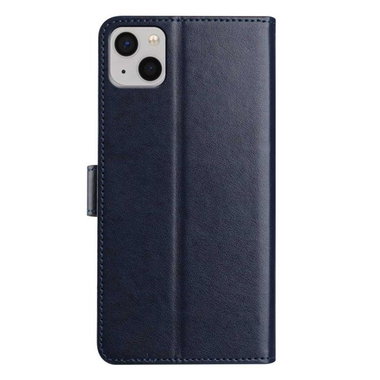 For iPhone 15 Plus Lambskin 8-card Slot Leather Phone Case