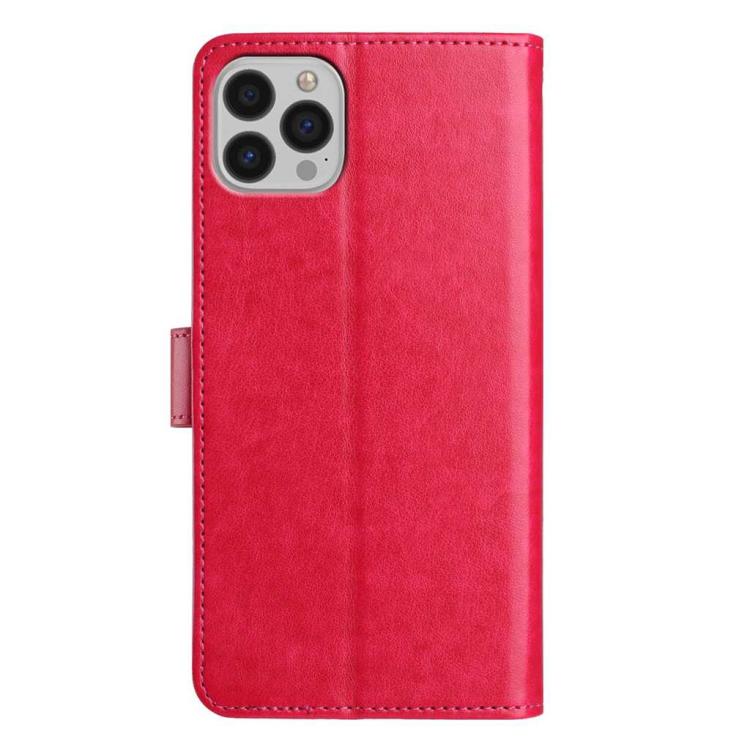 For iPhone 14 Pro Lambskin 8-card Slot Leather Phone Case