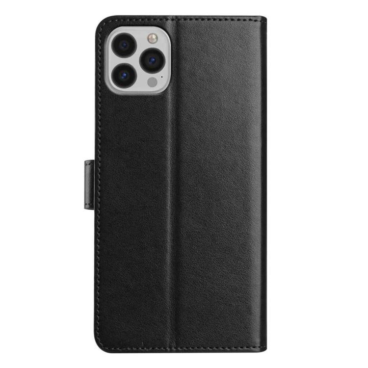 For iPhone 14 Pro Max Lambskin 8-card Slot Leather Phone Case