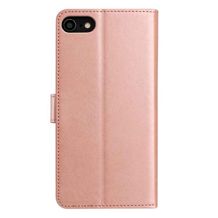 For iPhone SE 2022 / SE 2020 / 8 Lambskin 8-card Slot Leather Phone Case