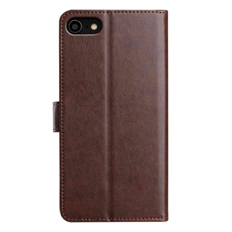 For iPhone SE 2022 / SE 2020 / 8 Lambskin 8-card Slot Leather Phone Case