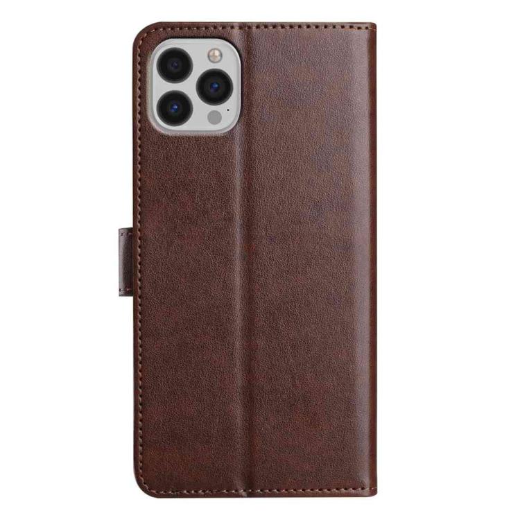 For iPhone 13 Pro Max Lambskin 8-card Slot Leather Phone Case