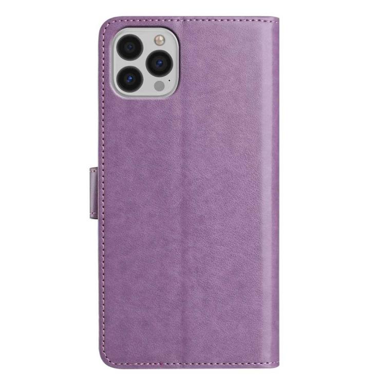 For iPhone 13 Pro Lambskin 8-card Slot Leather Phone Case