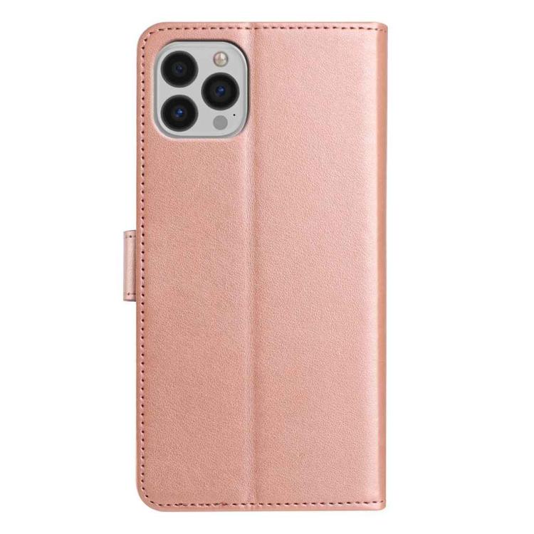 For iPhone 13 Pro Lambskin 8-card Slot Leather Phone Case
