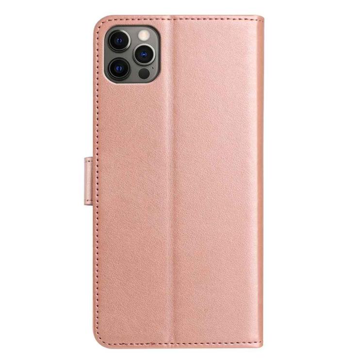 For iPhone 12 / 12 Pro Lambskin 8-card Slot Leather Phone Case