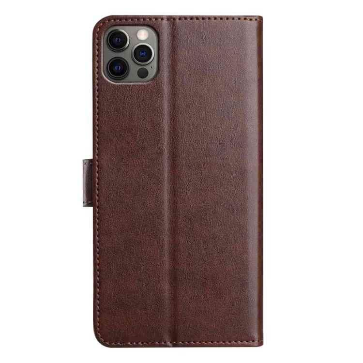 For iPhone 12 / 12 Pro Lambskin 8-card Slot Leather Phone Case