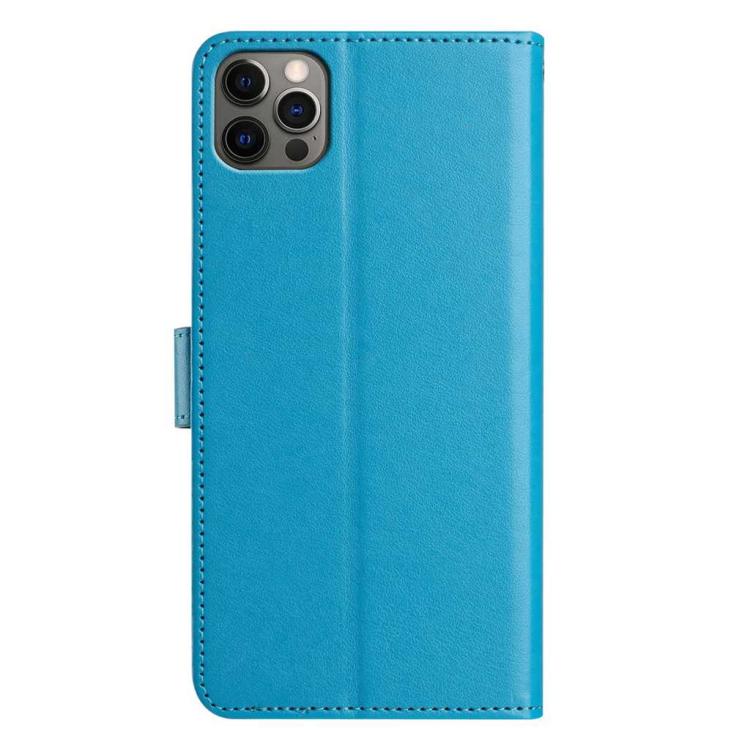 For iPhone 12 Pro Max Lambskin 8-card Slot Leather Phone Case