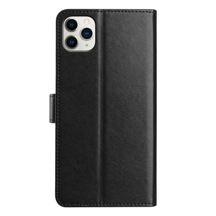 For iPhone 11 Pro Max Lambskin 8-card Slot Leather Phone Case