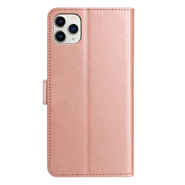 For iPhone 11 Pro Max Lambskin 8-card Slot Leather Phone Case