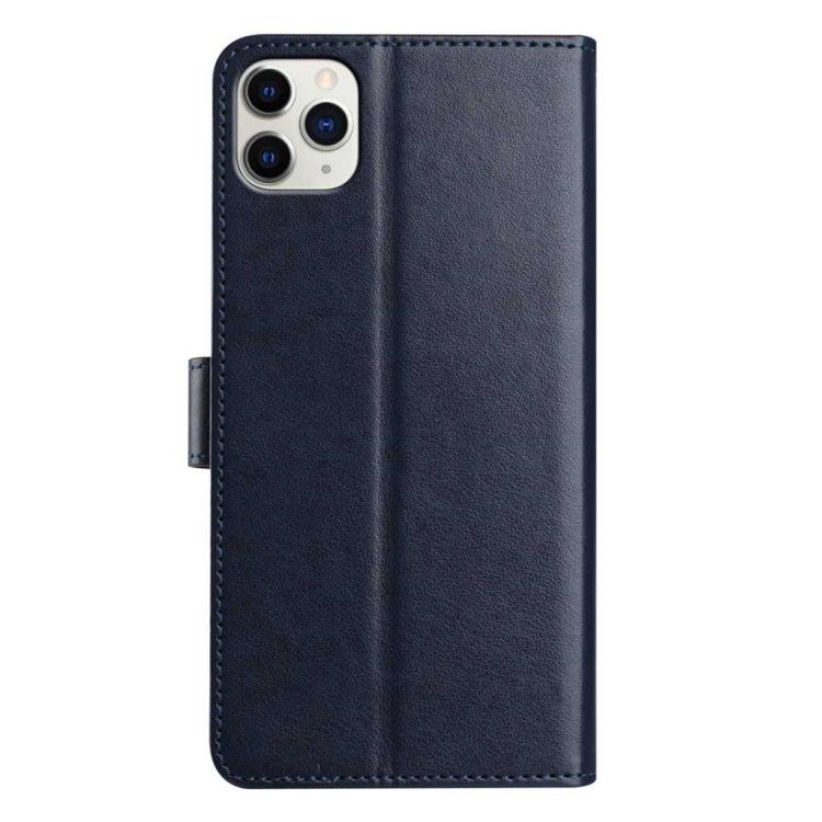 For iPhone 11 Pro Max Lambskin 8-card Slot Leather Phone Case
