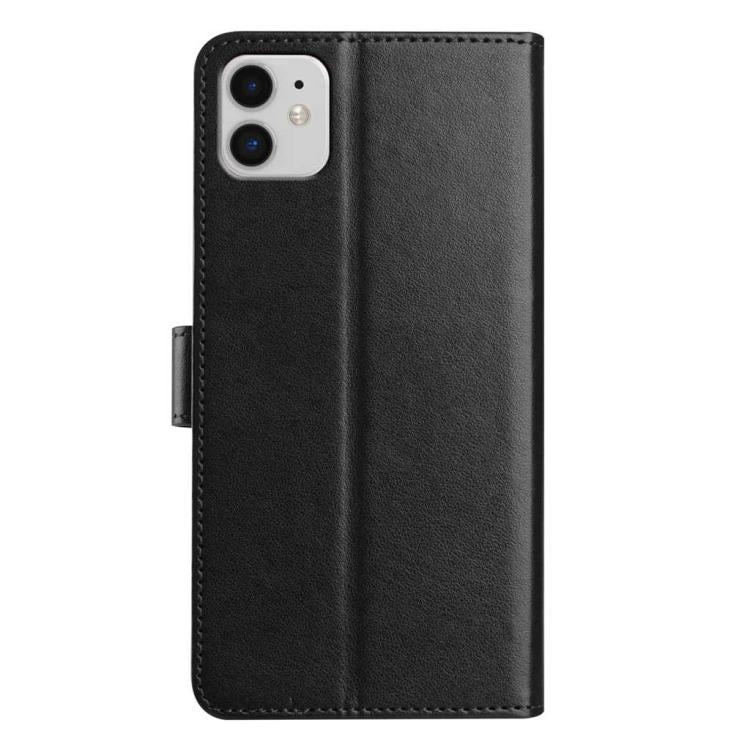 For iPhone 11 Lambskin 8-card Slot Leather Phone Case