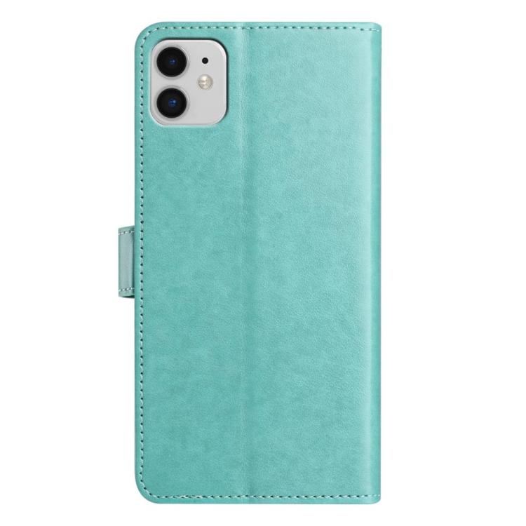 For iPhone 11 Lambskin 8-card Slot Leather Phone Case