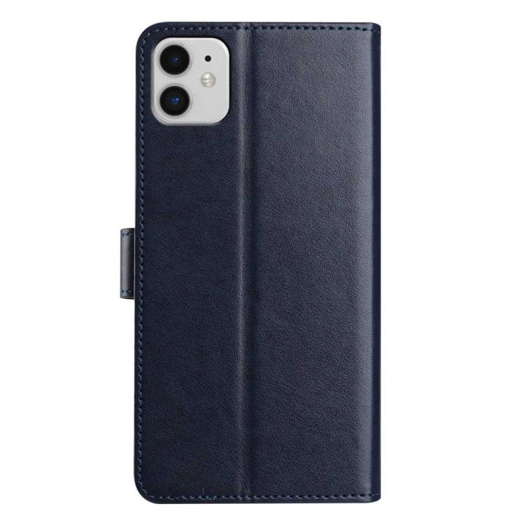 For iPhone 11 Lambskin 8-card Slot Leather Phone Case