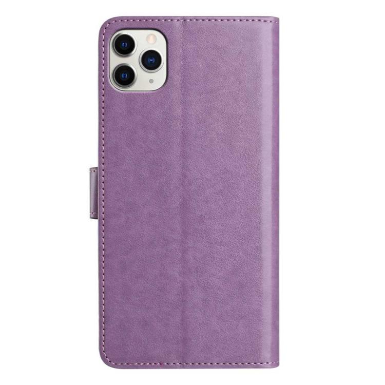 For iPhone 11 Pro Lambskin 8-card Slot Leather Phone Case