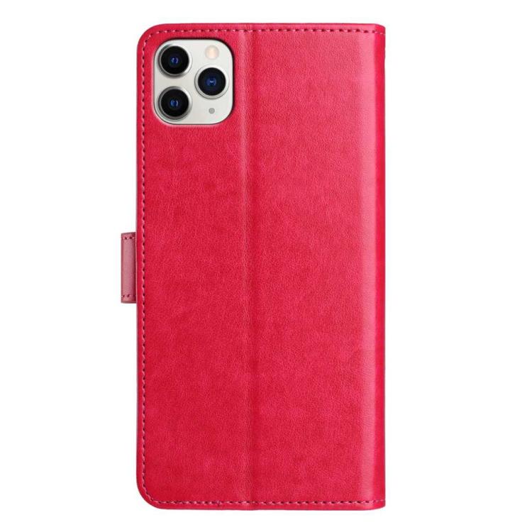 For iPhone 11 Pro Lambskin 8-card Slot Leather Phone Case