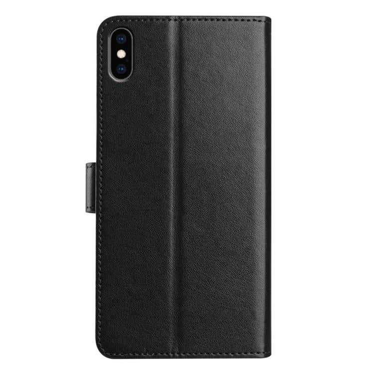 For iPhone X / XS Lambskin 8-card Slot Leather Phone Case