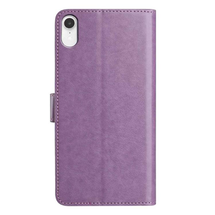 For iPhone XR Lambskin 8-card Slot Leather Phone Case