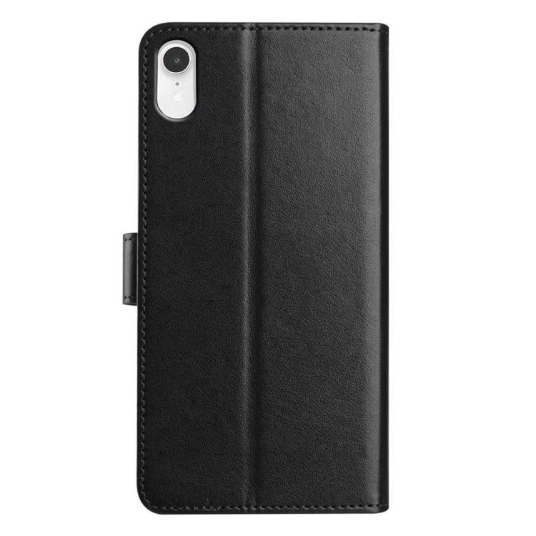 For iPhone XR Lambskin 8-card Slot Leather Phone Case