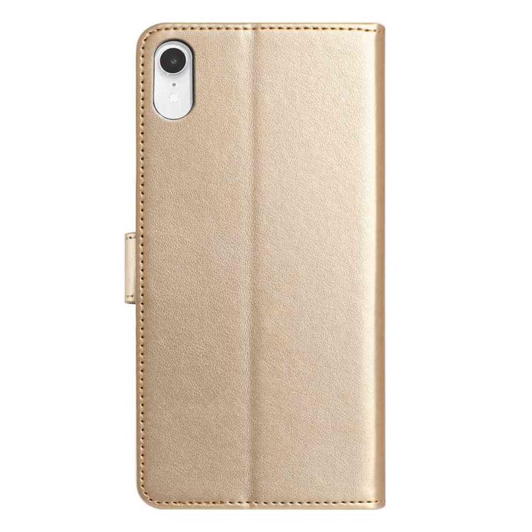 For iPhone XR Lambskin 8-card Slot Leather Phone Case
