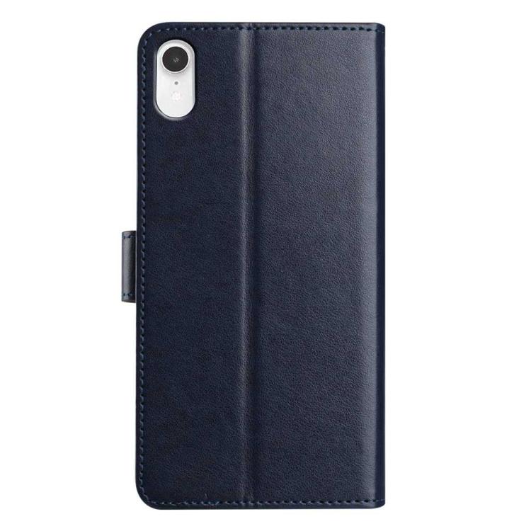 For iPhone XR Lambskin 8-card Slot Leather Phone Case