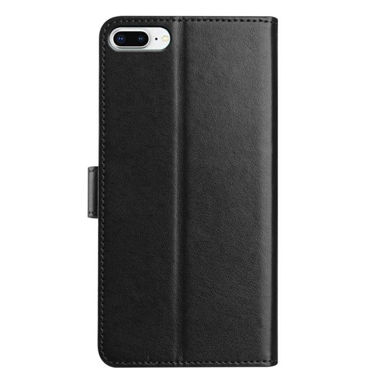 For iPhone 8 Plus / 7 Plus Lambskin 8-card Slot Leather Phone Case