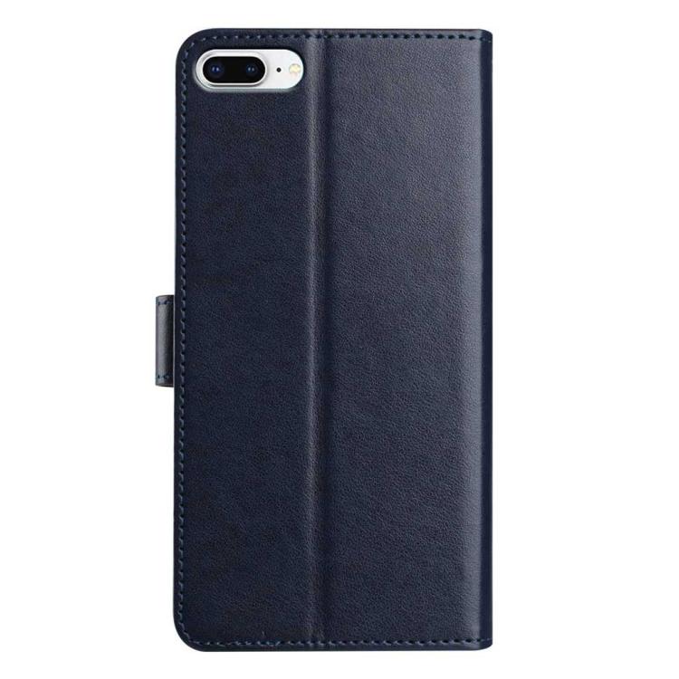 For iPhone 8 Plus / 7 Plus Lambskin 8-card Slot Leather Phone Case