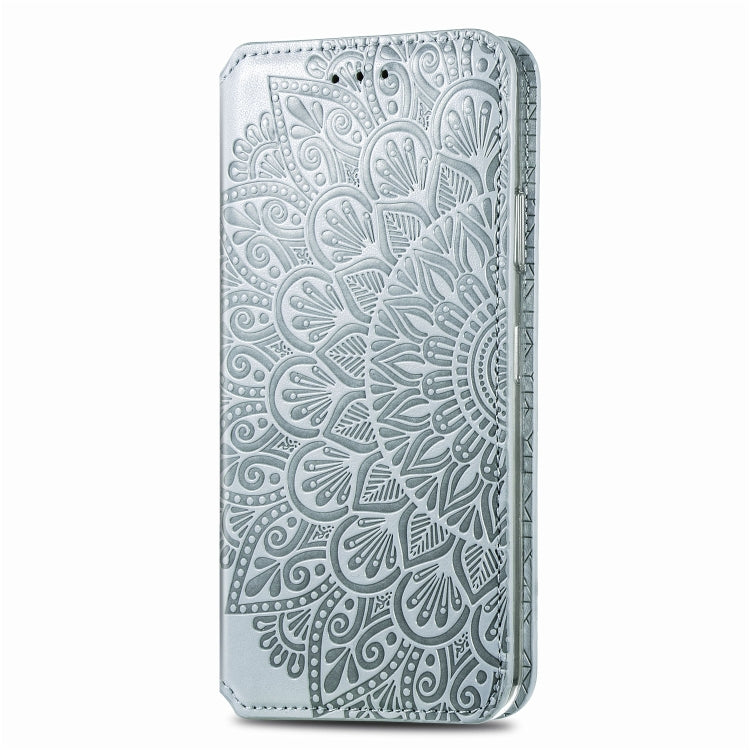 For iPhone 11 Pro Blooming Mandala Embossed Pattern Magnetic Horizontal Flip Leather Case with Holder & Card Slots & Wallet