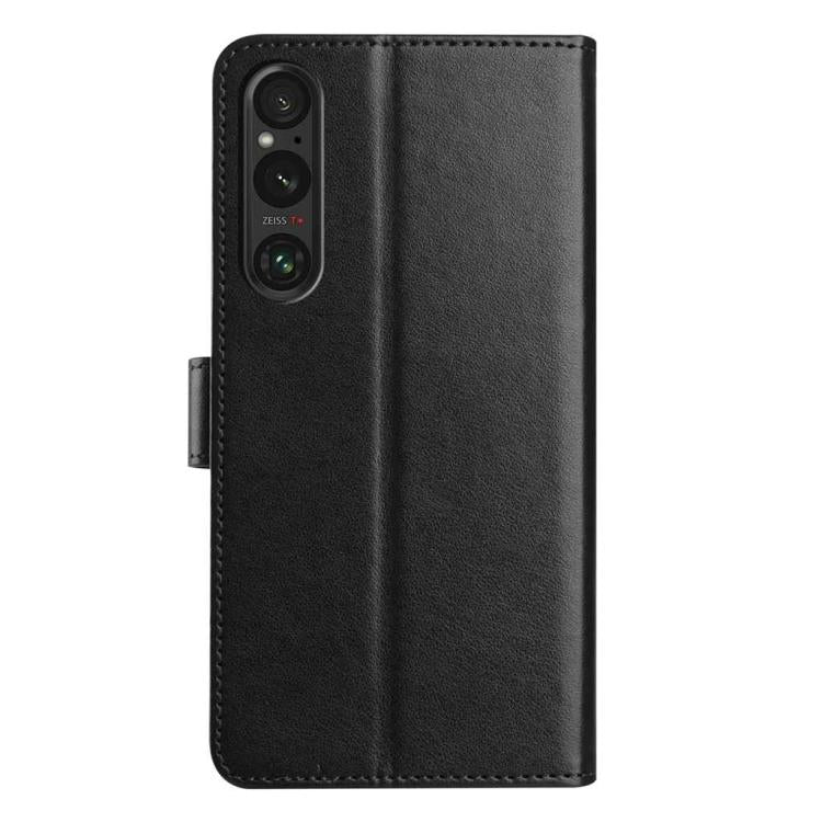 For Sony Xperia 1 V Lambskin 8-card Slot Leather Phone Case
