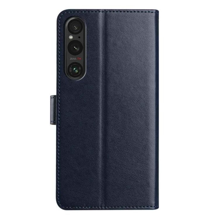 For Sony Xperia 1 V Lambskin 8-card Slot Leather Phone Case
