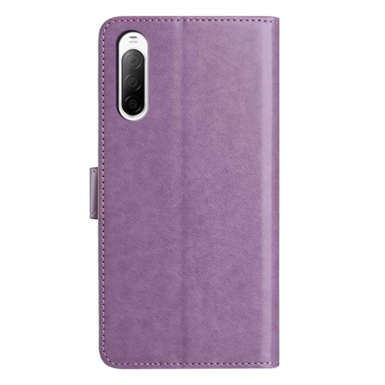 For Sony Xperia 10 V Lambskin 8-card Slot Leather Phone Case