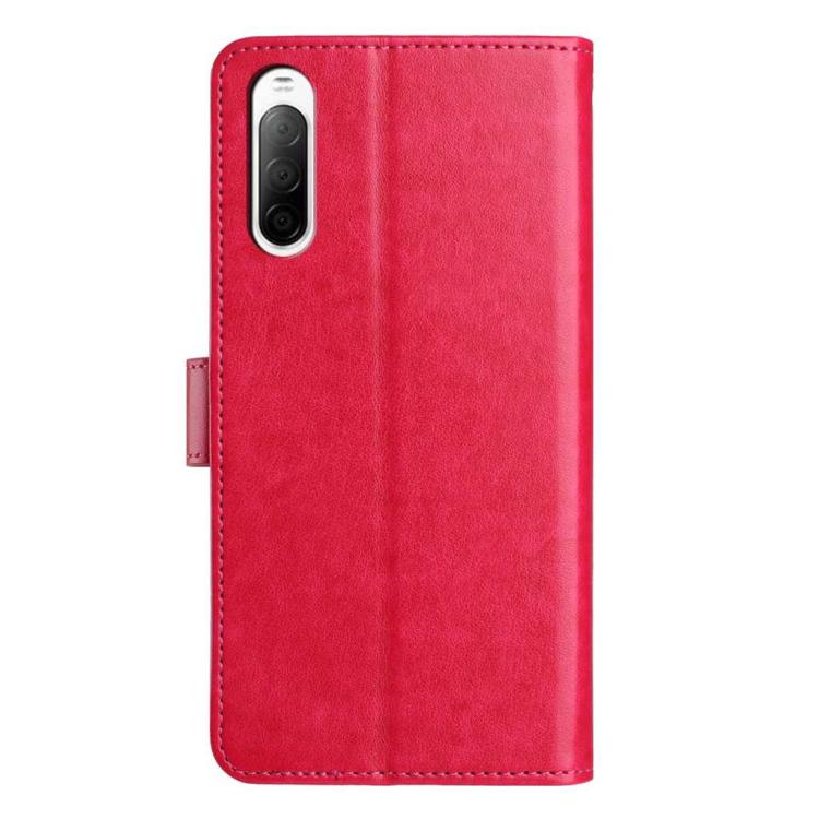 For Sony Xperia 10 V Lambskin 8-card Slot Leather Phone Case