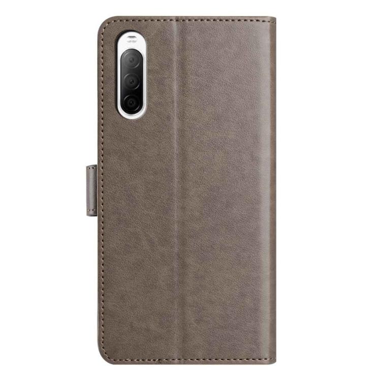 For Sony Xperia 10 V Lambskin 8-card Slot Leather Phone Case