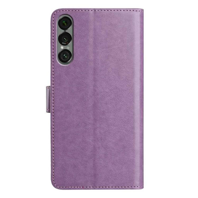 For Sony Xperia 1 VII Lambskin 8-card Slot Leather Phone Case