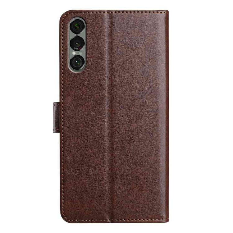 For Sony Xperia 1 VII Lambskin 8-card Slot Leather Phone Case