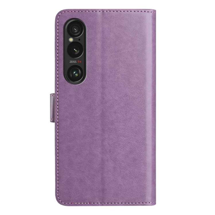 For Sony Xperia 1 VI Lambskin 8-card Slot Leather Phone Case